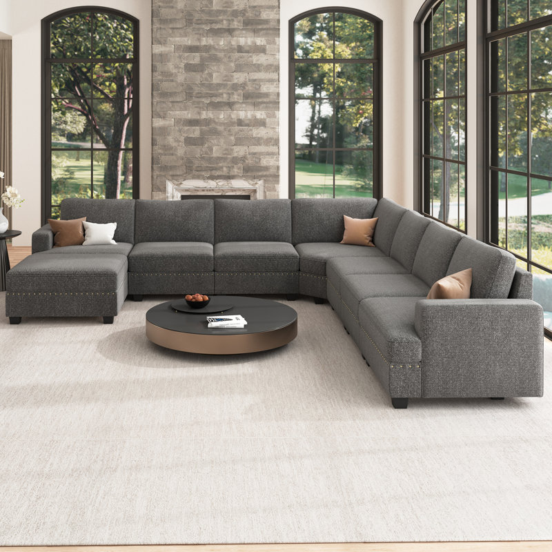 Wade Logan® Anureet Oversized Modular Sectional U Shaped Corner